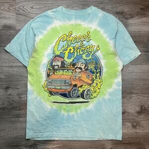 LIQUID BLUE CHEECH & CHONGS SMOKIN RIDE TIE-DYE S/S T-SHIRT NEW